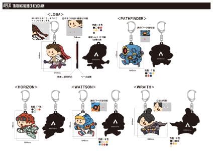 【Apex Legends】 トレーディングラバーキー（Run Legends!）≪セット≫（全8種）