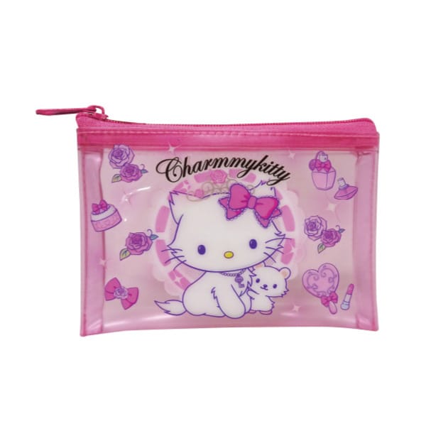 【サンリオキャラクターズ】サンリオ（胸キュン）クリアフラットポーチＳチャーミーキティ