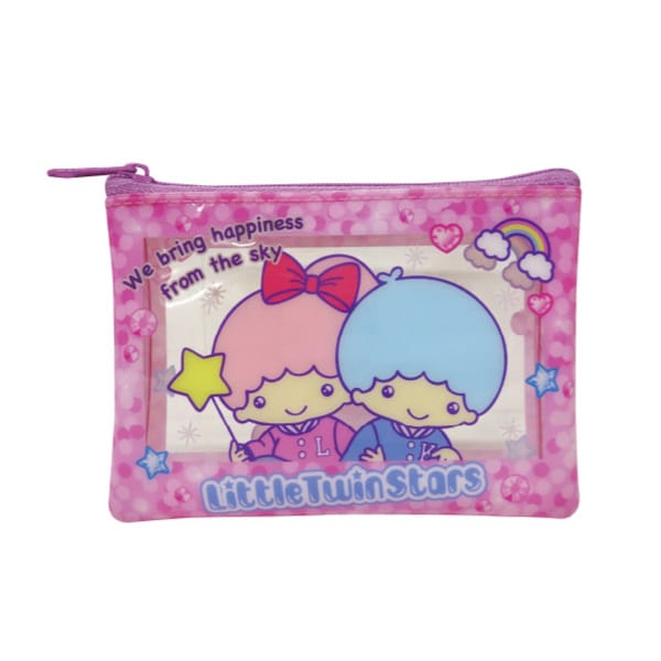 【サンリオキャラクターズ】サンリオ（胸キュン）クリアフラットポーチＳリトルツインスター