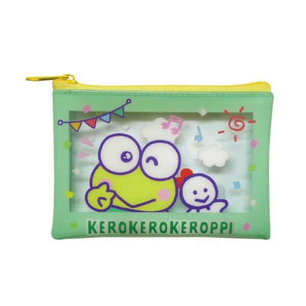 【サンリオキャラクターズ】サンリオ（胸キュン）クリアフラットポーチＳけろけろけろっぴ