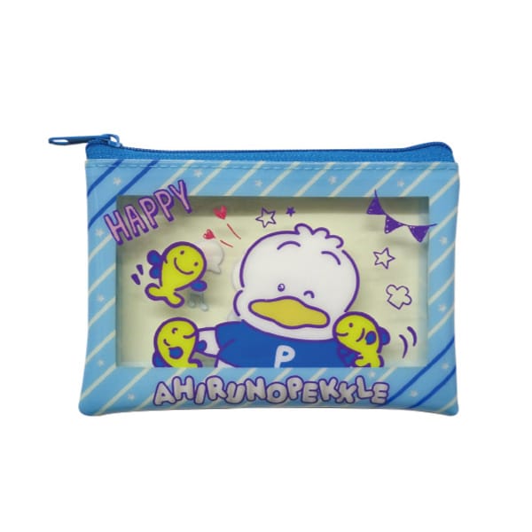【サンリオキャラクターズ】サンリオ（胸キュン）クリアフラットポーチＳあひるのペックル