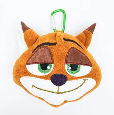 【ディズニー】カラビナ付きぬいぐるみファスナーマスコット　ズートピア／ニック