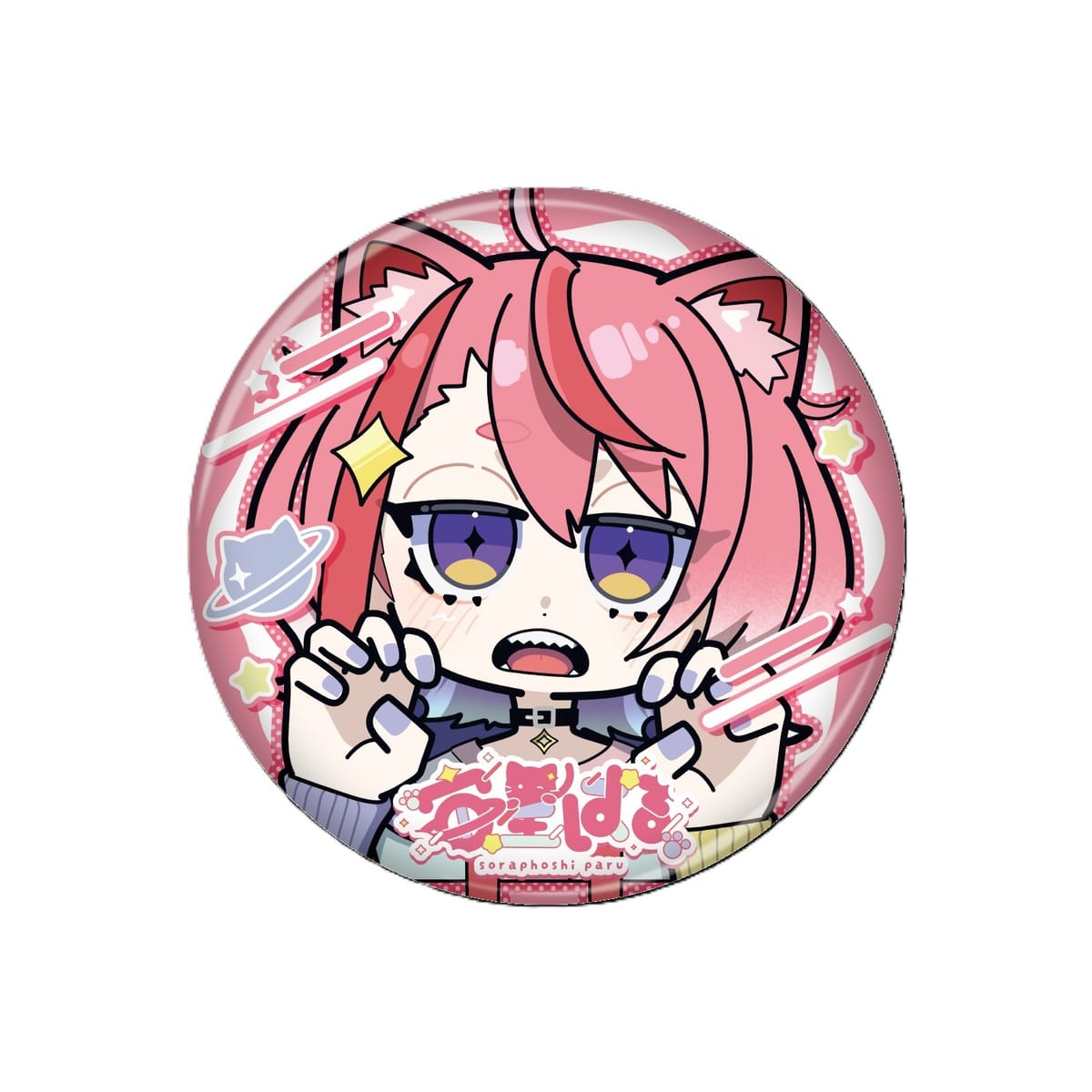 【宙星ぱる】 缶バッジ5.7cm  バストアップ