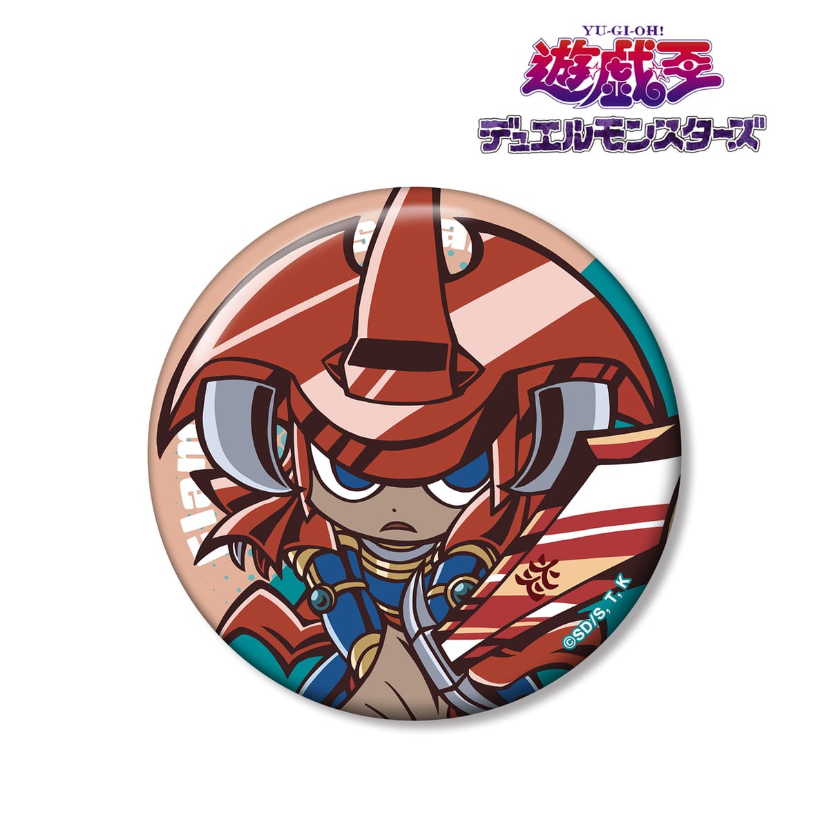 【遊☆戯☆王デュエルモンスターズ】炎の剣士 トゥーン・ワールド テイストデフォルメ 第4弾 100ｍｍ缶バッジ