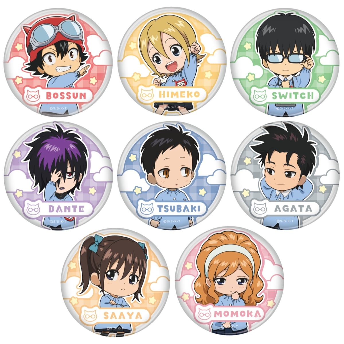【TVアニメ「SKET DANCE」】トレーディング缶バッジ≪セット≫（全8種）