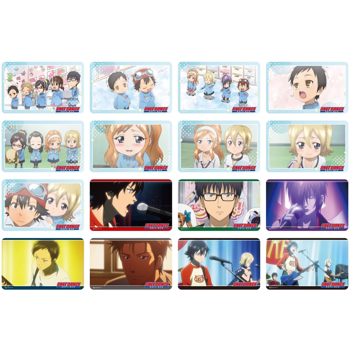 【TVアニメ「SKET DANCE」】場面写トレーディングクリアカード≪セット≫（全16種）