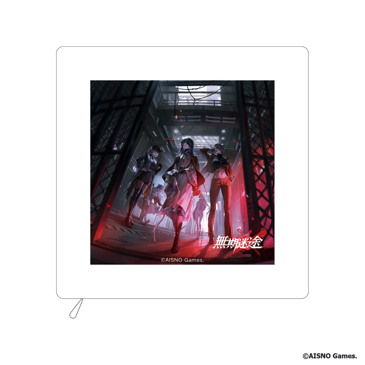 【無期迷途】スクエアクッション KV（レッド）