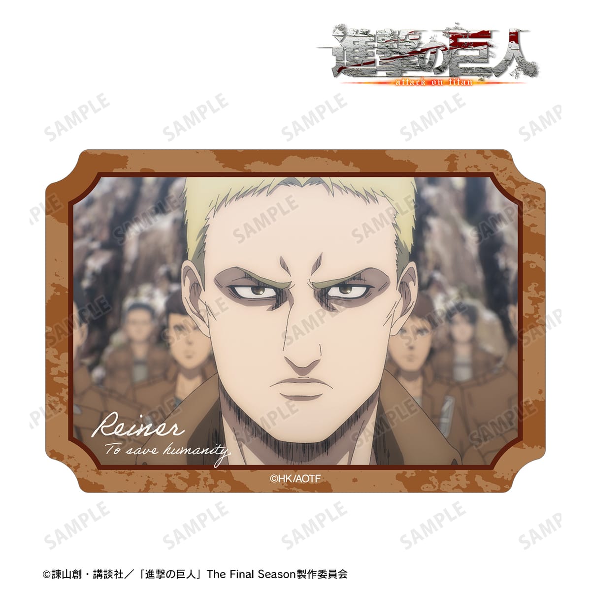 【進撃の巨人】ライナー 場面写ダイカットステッカー vol.3