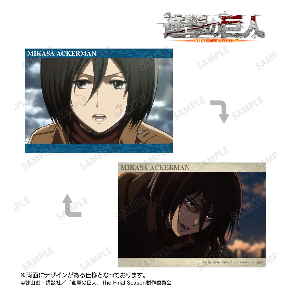 【進撃の巨人】ミカサ 場面写A5イラストカード