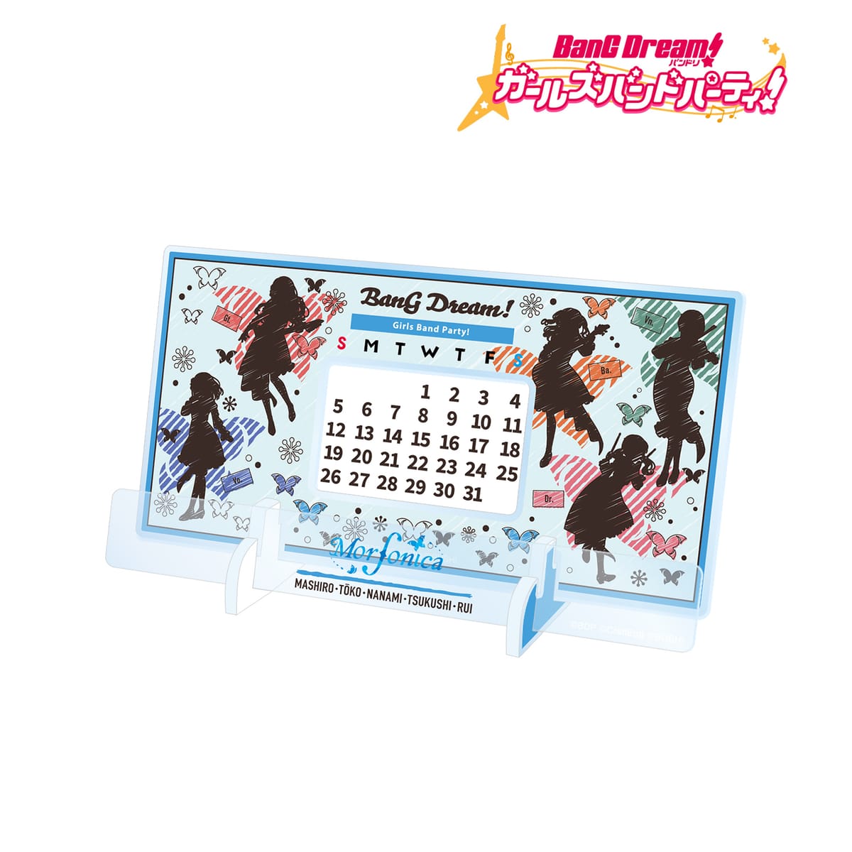 【バンドリ！ ガールズバンドパーティ！】Morfonica Ani-Sketch 卓上アクリル万年カレンダー