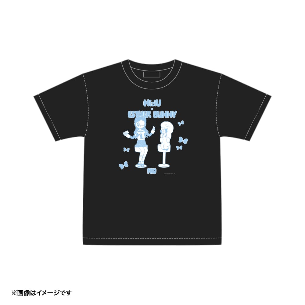 【NiziU×エスターバニー】Tシャツ ブラック (RIO・エスターバニー) Mサイズ