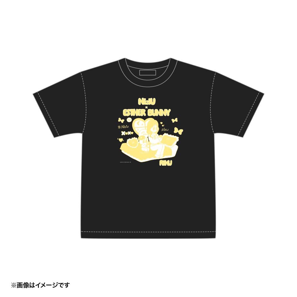 【NiziU×エスターバニー】Tシャツ ブラック (RIKU・エスターバニー) Mサイズ