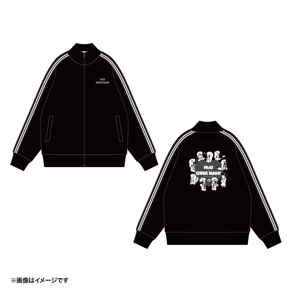 【NiziU×エスターバニー】ジャージ ブラック (エスターバニー集合) フリー