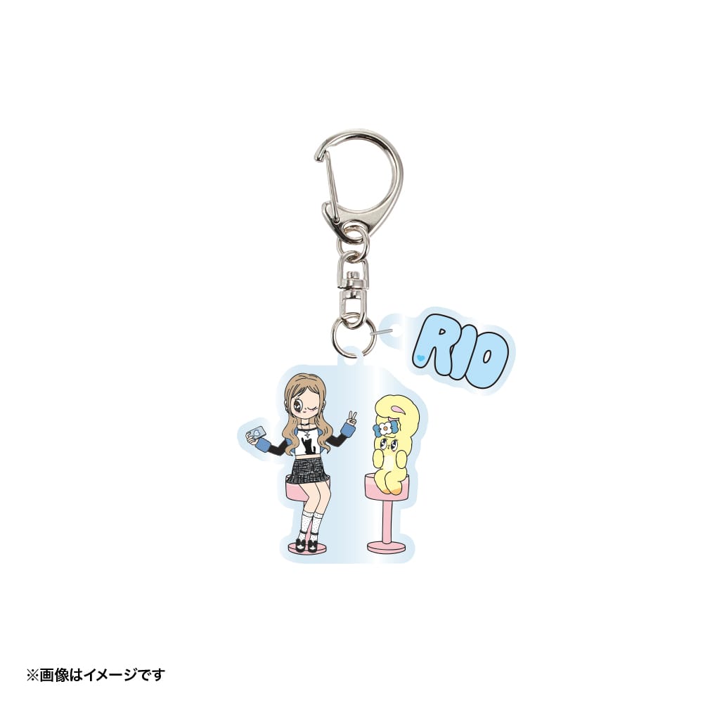 【NiziU×エスターバニー】アクリルキーホルダー (RIO・エスターバニー)