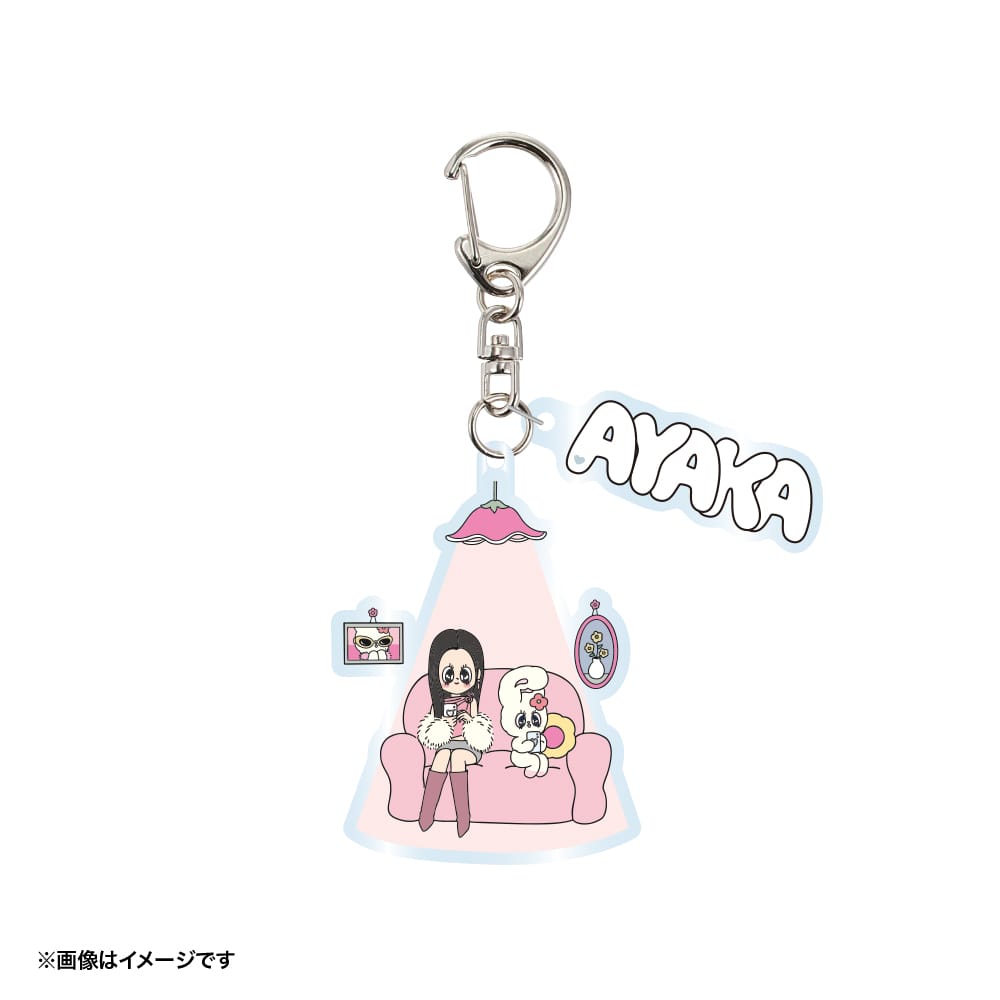【NiziU×エスターバニー】アクリルキーホルダー (AYAKA・エスターバニー)