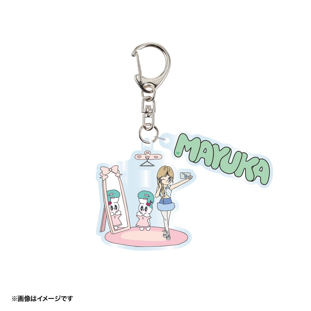 【NiziU×エスターバニー】アクリルキーホルダー (MAYUKA・エスターバニー)