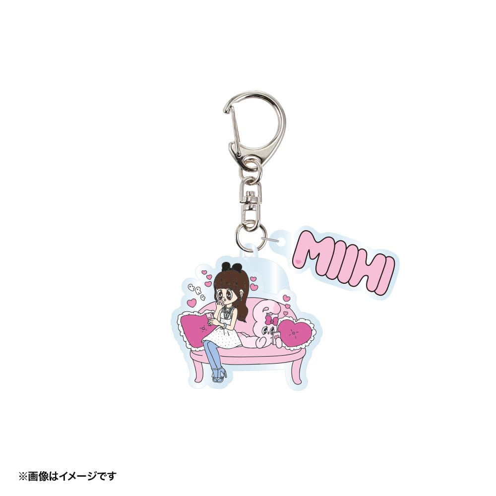 【NiziU×エスターバニー】アクリルキーホルダー (MIIHI・エスターバニー)