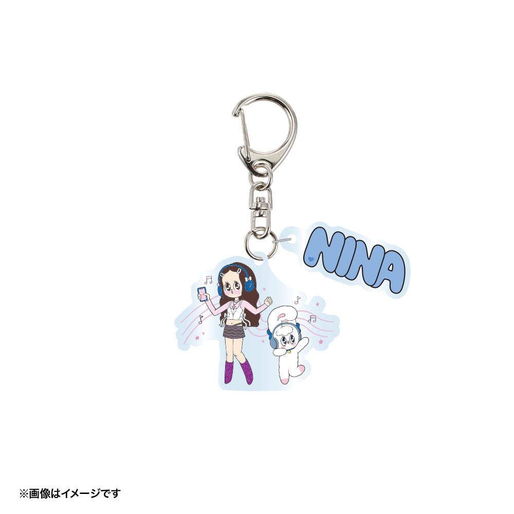 【NiziU×エスターバニー】アクリルキーホルダー (NINA・エスターバニー)