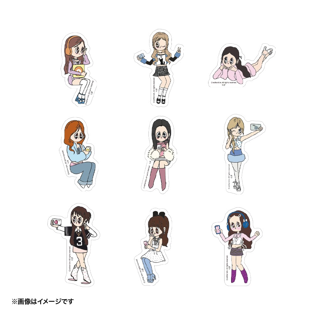 【NiziU×エスターバニー】ステッカー セット (NiziU) ≪セット≫ (全9種)