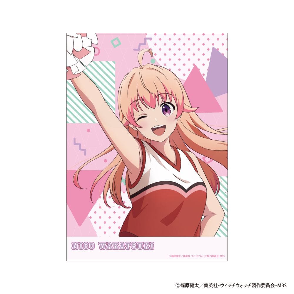 【ウィッチウォッチ】A3クリアポスター 応援団&チアver.（若月ニコ）