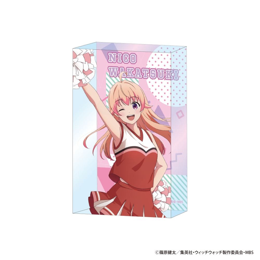 【ウィッチウォッチ】アクリルブロック 応援団&チアver.（若月ニコ）