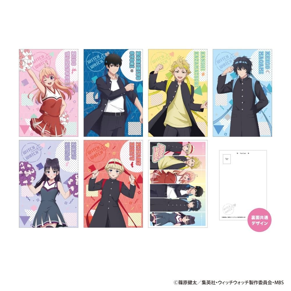 【ウィッチウォッチ】ポストカードセット7枚 応援団&チアver.