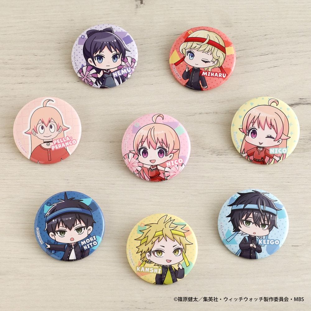 【ウィッチウォッチ】トレーディングミニキャラ缶バッジ＜8＞応援団&チアver.《BOX》