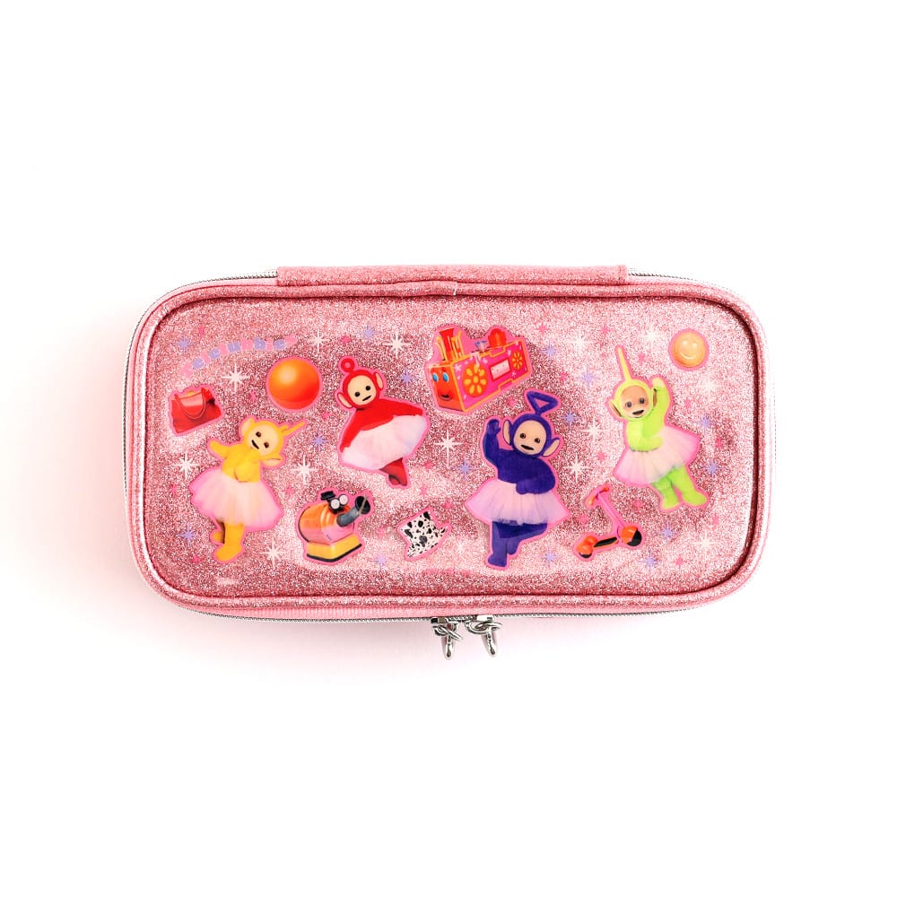 【テレタビーズ】グリッターペンポーチ（ライトピンク）