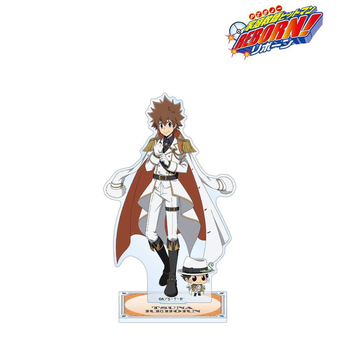 【家庭教師ヒットマンREBORN!】描き下ろし 沢田 綱吉&リボーン 白衣装ver. BIGアクリルスタンド