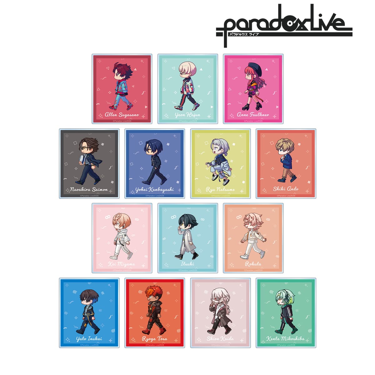 【Paradox Live】トレーディング ちびとこ アクリルカード ver.A(単位/BOX)(14個入)