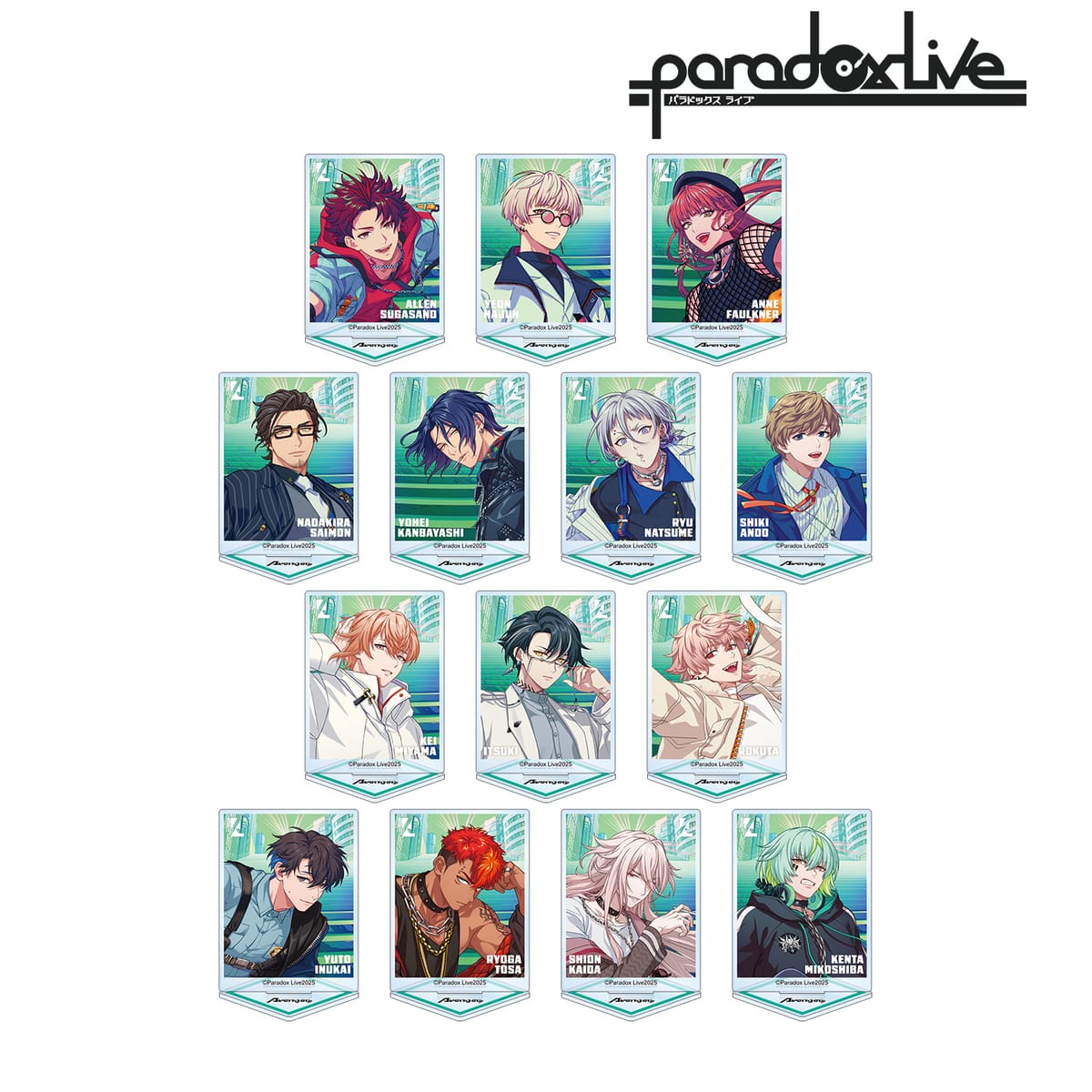 【Paradox Live】Battle of Unity トレーディングアクリルスタンド ver.A(単位/BOX)(14個入)