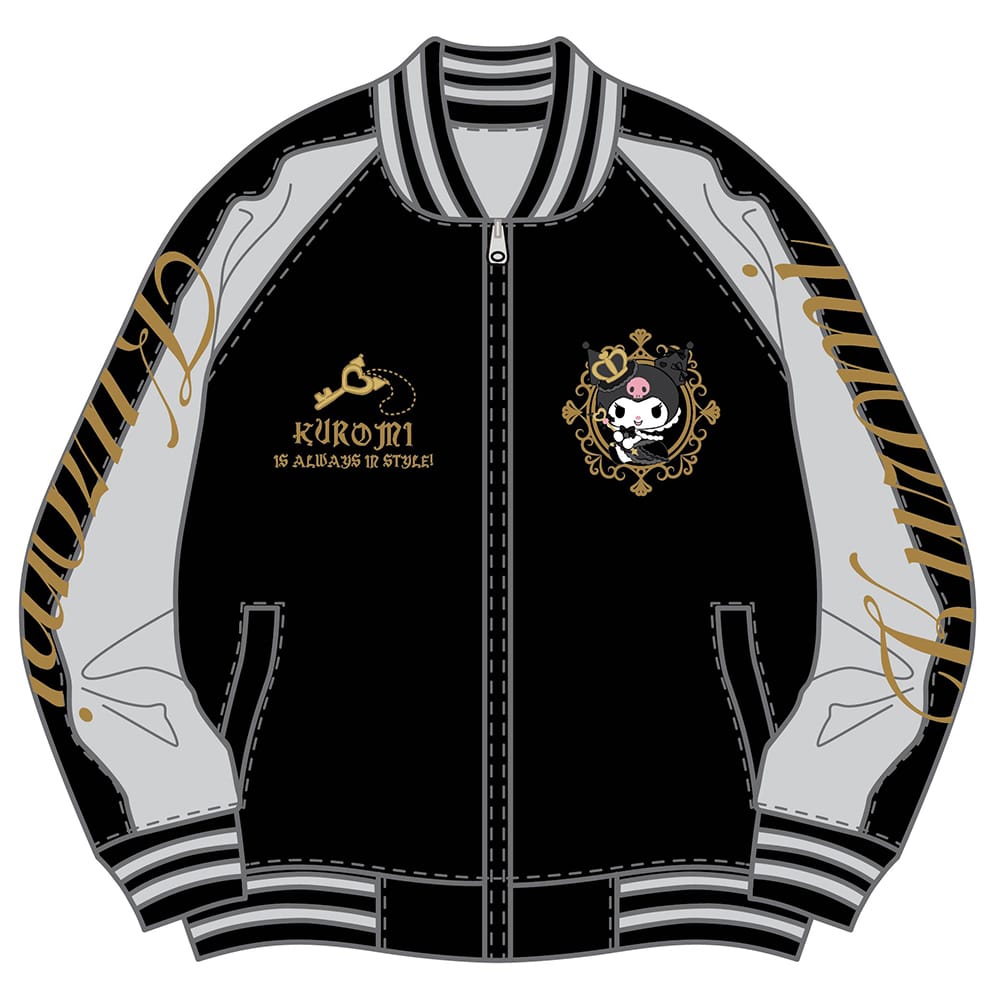 【サンリオキャラクターズ】クロミ＆マイメロ リバーシブルスカジャン シルバー(Mサイズ)