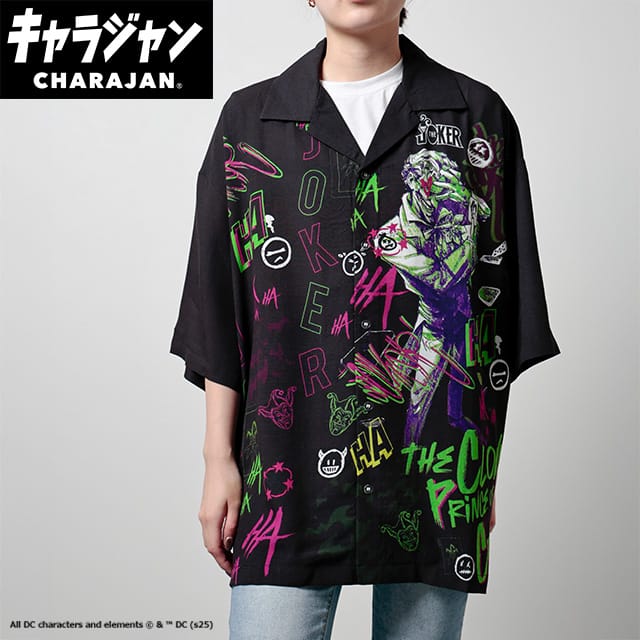 【DC】ジョーカースマイル　アロハシャツＬＬ