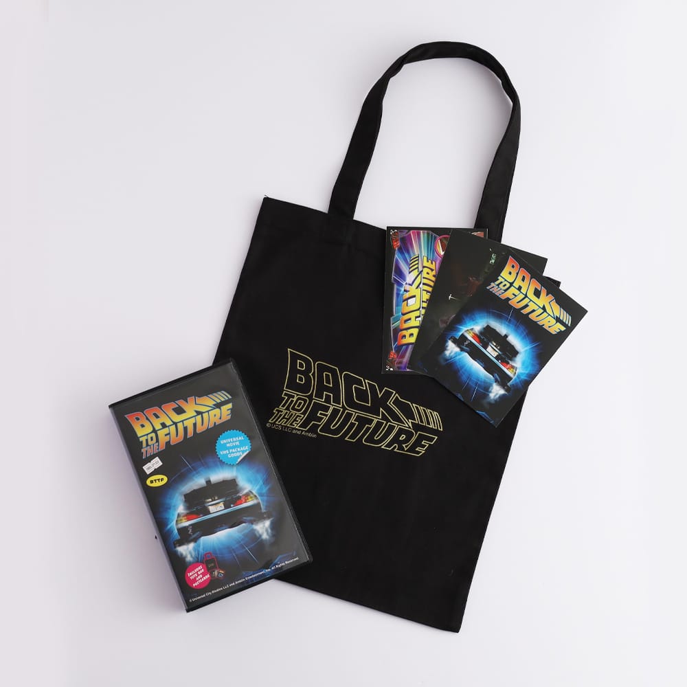 【バック・トゥ・ザ・フューチャー】トートバッグ ポストカードセット VHSver. Back to the Future