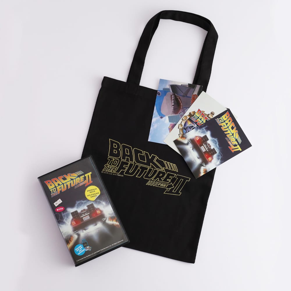 【バック・トゥ・ザ・フューチャー】トートバッグ ポストカードセット VHSver. Back to the Future Part2