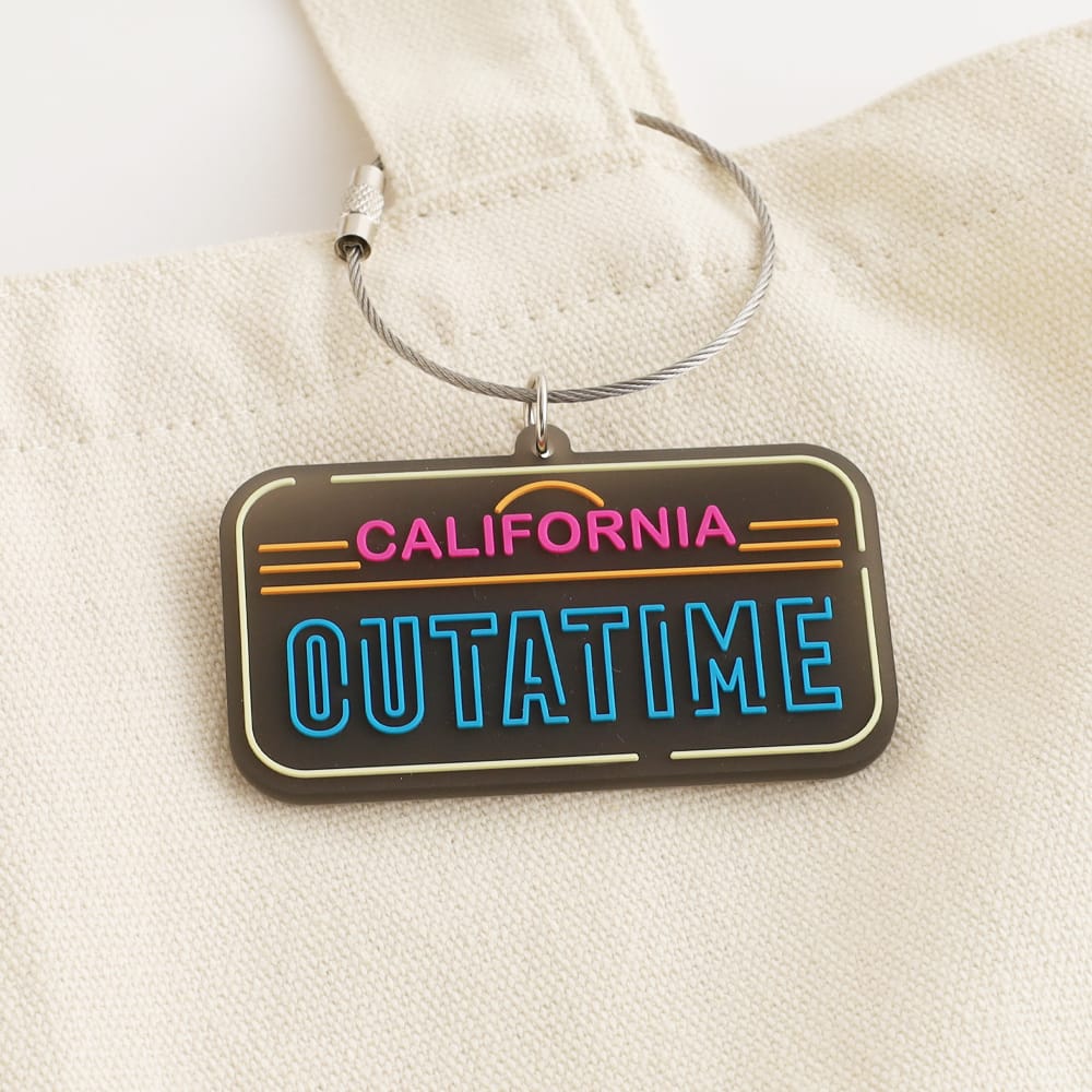 【バック・トゥ・ザ・フューチャー】ラバーキーホルダー（ナンバープレート）