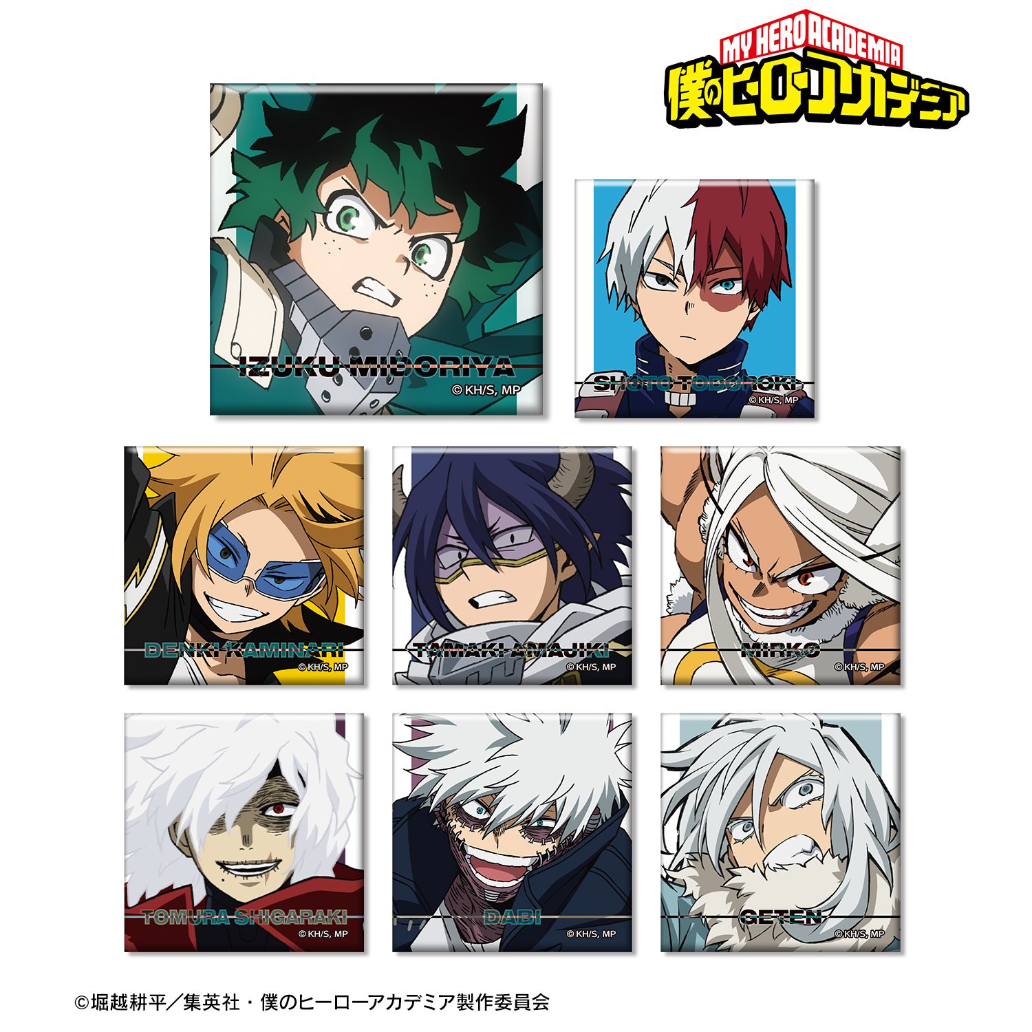 【僕のヒーローアカデミア】トレーディングスクエア缶バッジ ver.E(単位/BOX)(8個入)