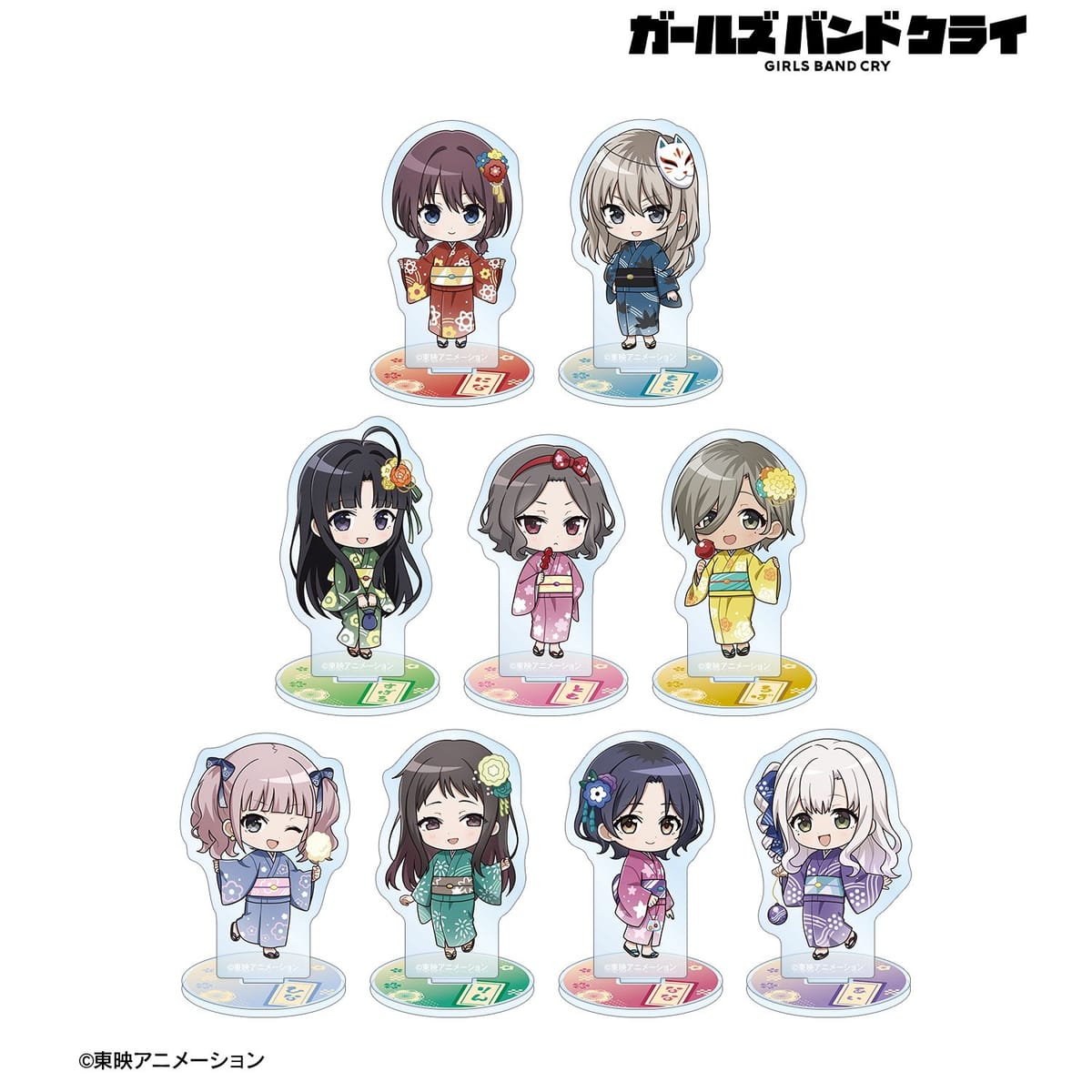 【ガールズバンドクライ】トレーディング ちびキャラ 浴衣ver. アクリルスタンド(単位/単品)(全9種)