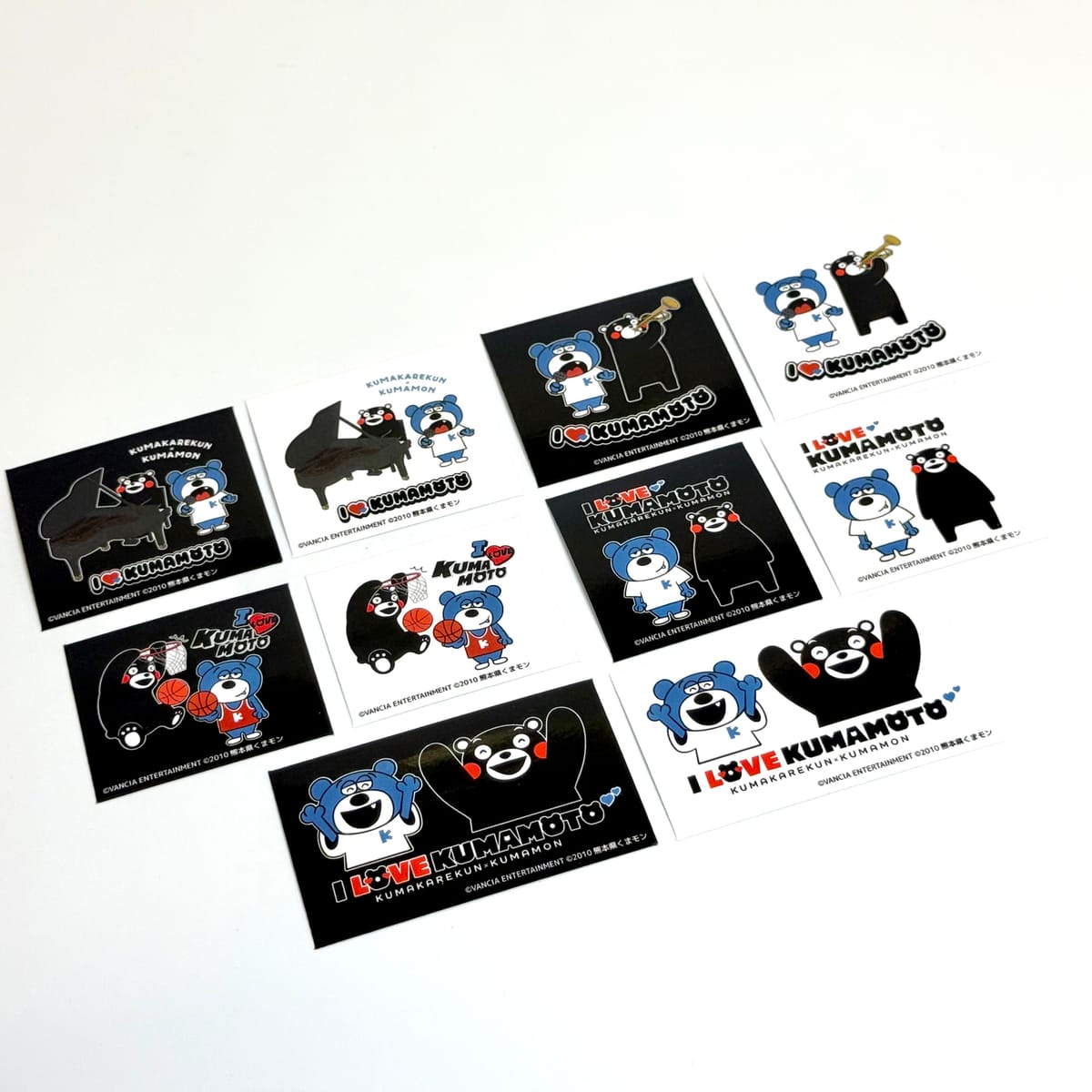 【KUMAKAREKUN×くまモン】 トレーディングステッカー 全10種