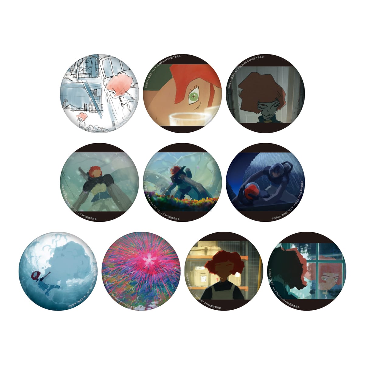 【ALL YOU NEED IS KILL】　アート缶バッジ≪単品≫全10種ランダム