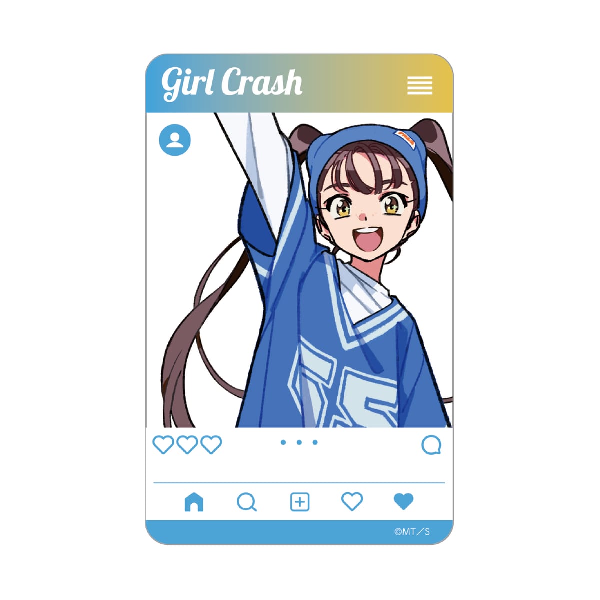 【ガールクラッシュ】 SNS風クリアカード　恵梨杏