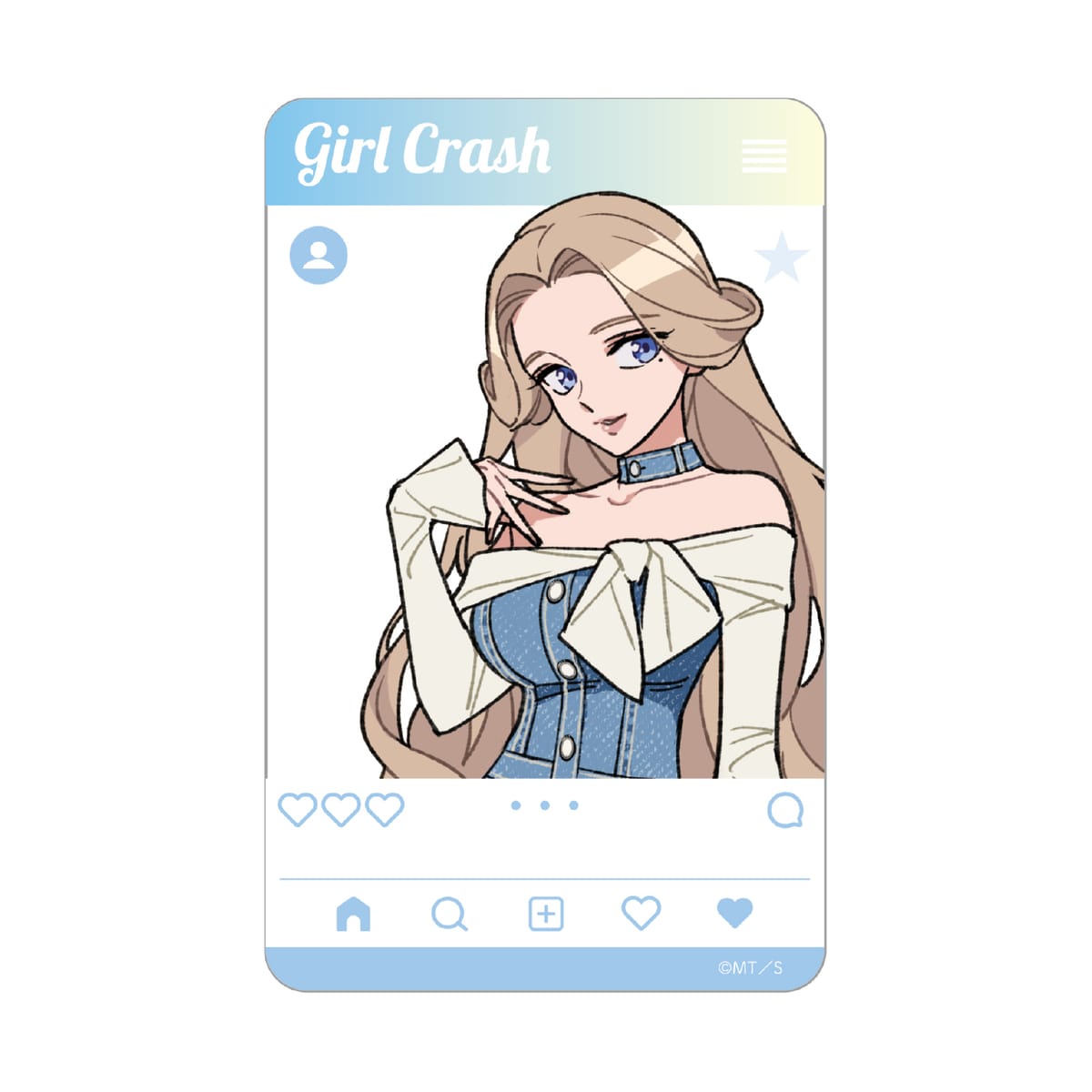 【ガールクラッシュ】 SNS風クリアカード　スア