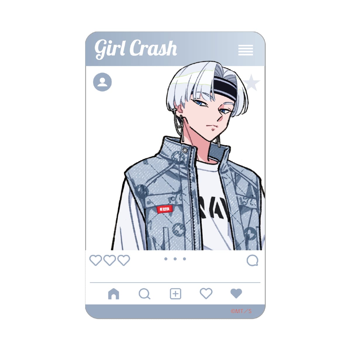 【ガールクラッシュ】 SNS風クリアカード　シオン