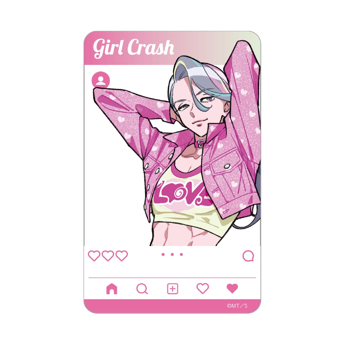 【ガールクラッシュ】 SNS風クリアカード　ジャファン