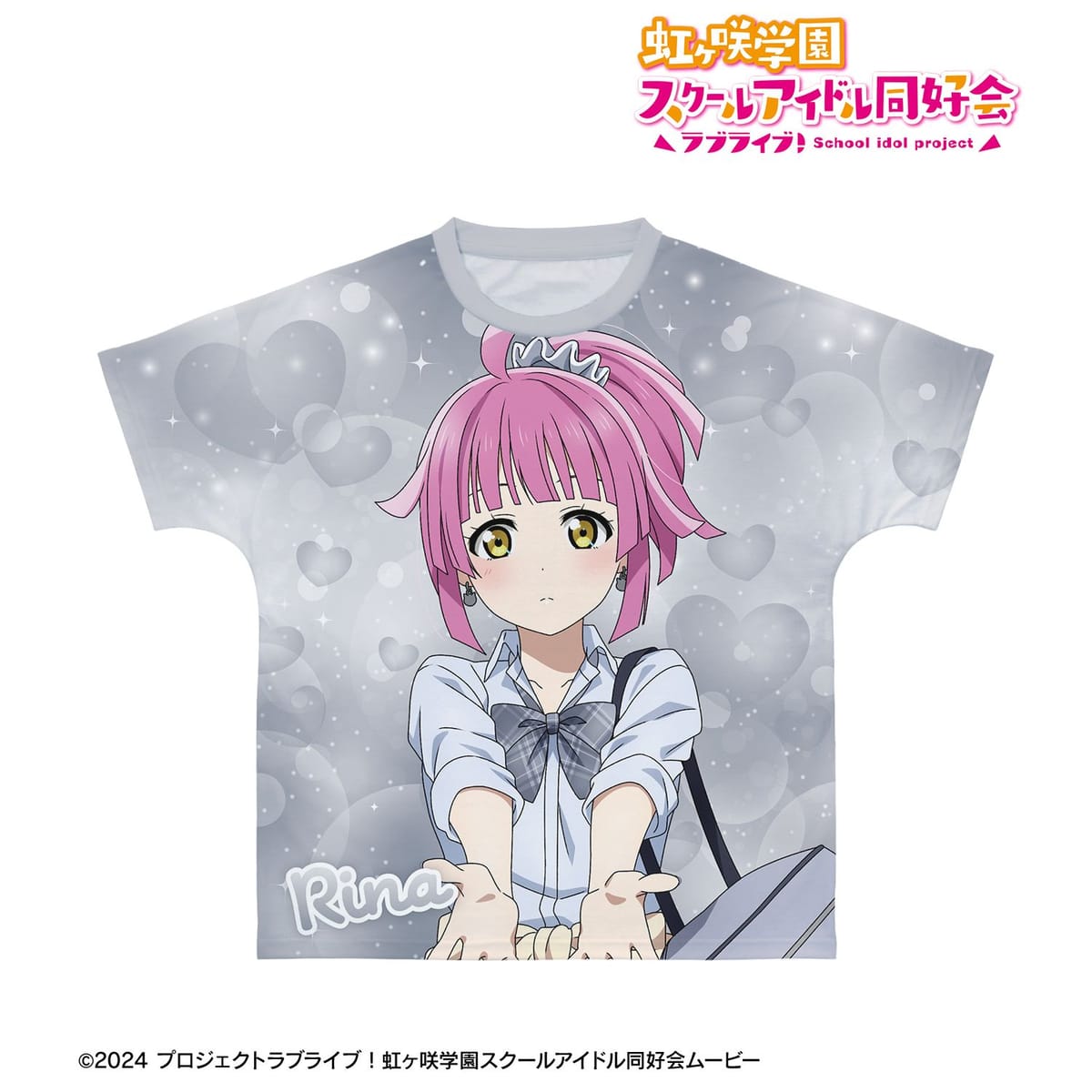 【ラブライブ！虹ヶ咲学園スクールアイドル同好会】描き下ろし 天王寺璃奈 ギャル制服ver. フルグラフィックTシャツユニセックス(サイズ/XL)