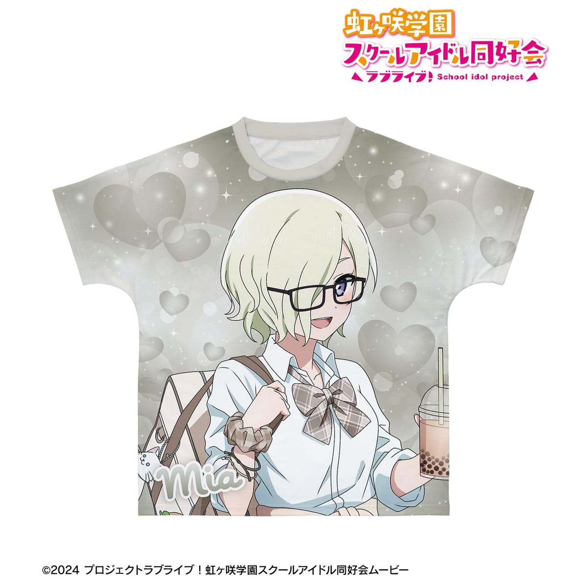 【ラブライブ！虹ヶ咲学園スクールアイドル同好会】描き下ろし ミア・テイラー ギャル制服ver. フルグラフィックTシャツユニセックス(サイズ/XL)