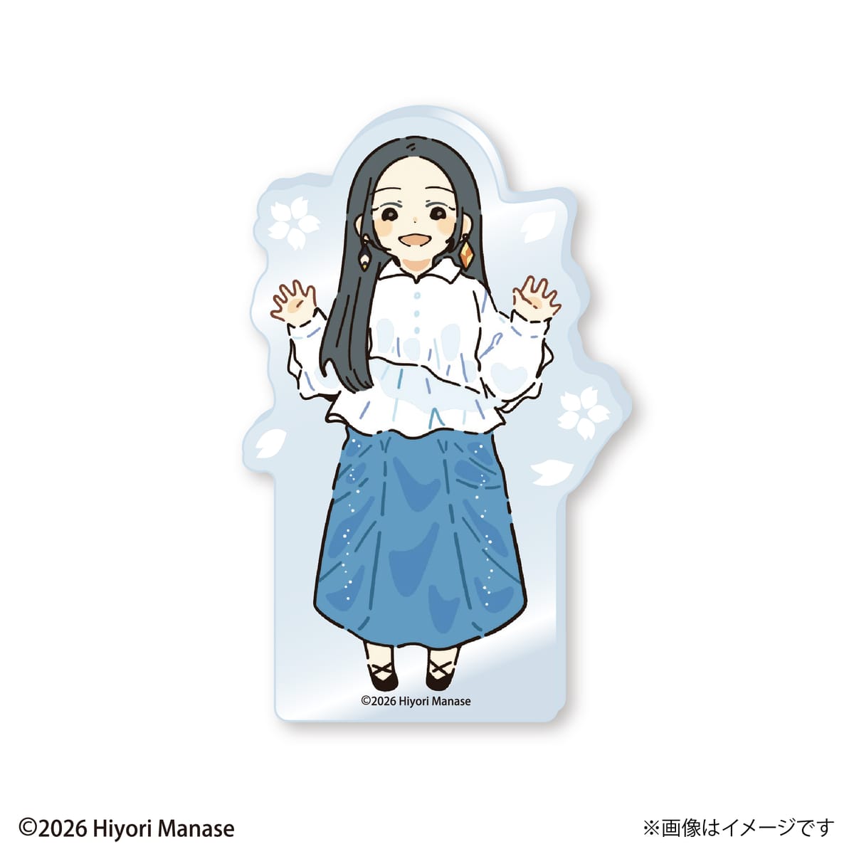 【真名瀬日和】 ミニダイカットアクリルブロック