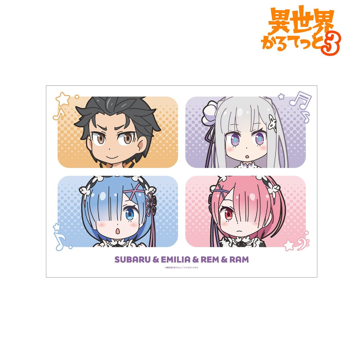 【異世界かるてっと3】A3マット加工ポスター ver.C