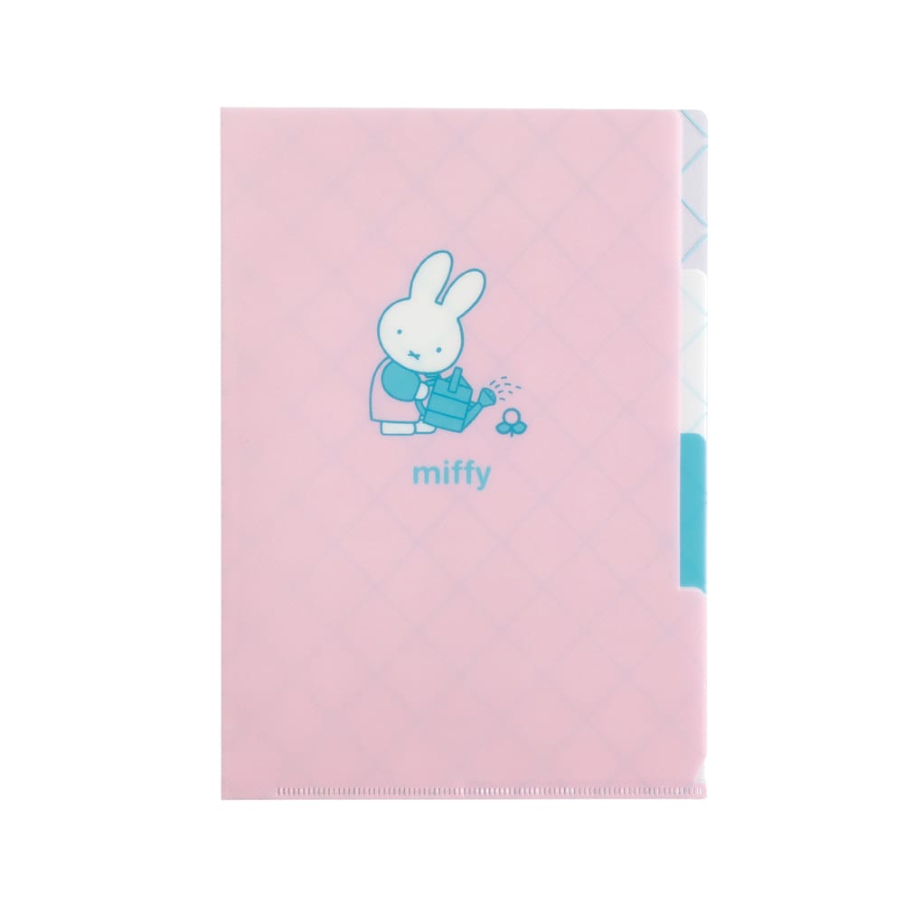【ミッフィー】A5ポケットクリアファイル（flower)
