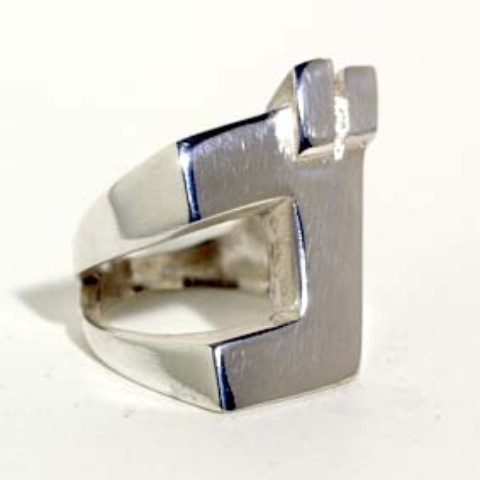 【効果音シルバーリング】ゴ（シルバー）（サイズ21）